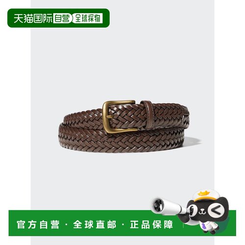 日潮跑腿UNIQLO优衣库 皮革网状腰带 486182