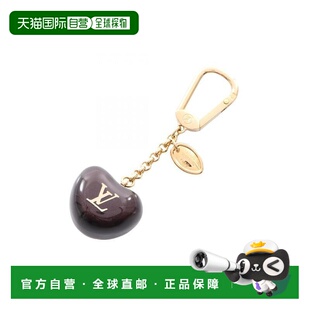 日本直邮中古LV路易威登女A级95新key ring钥匙圈不锈钢钥匙扣棕