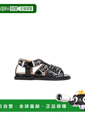 1h可退 香港直邮GANNI 甘尼 女士 Feminine 搭扣凉鞋 S2934