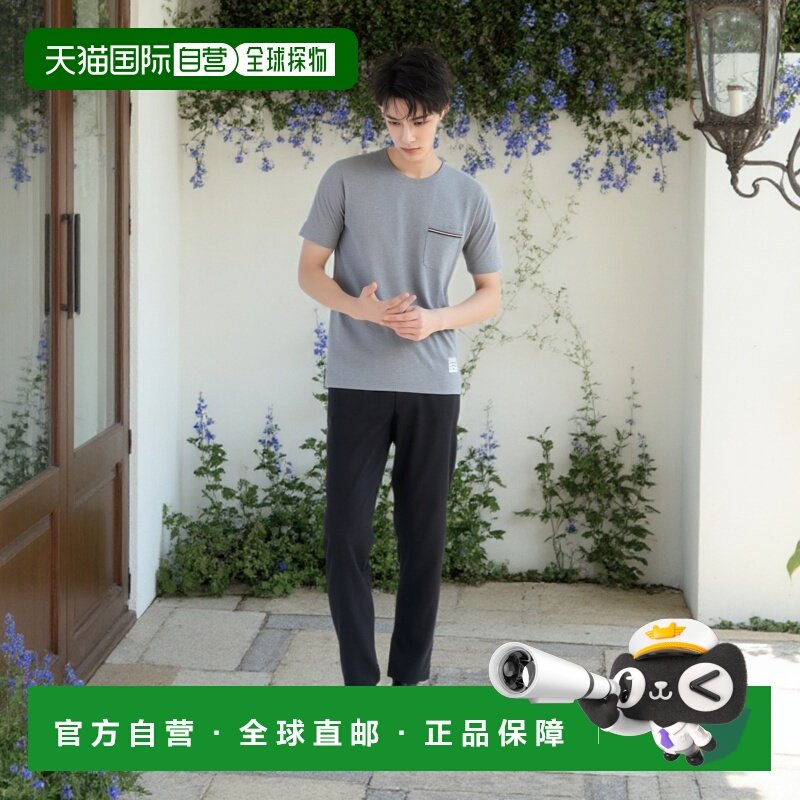 1h可退 香港直邮THOM BROWNE 男士T恤 MJS010A01454055 CO 灰色