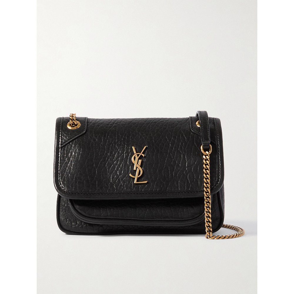 Saint Laurent 圣罗兰 女士 Niki 迷你起皱皮革肩包 828736AACYT