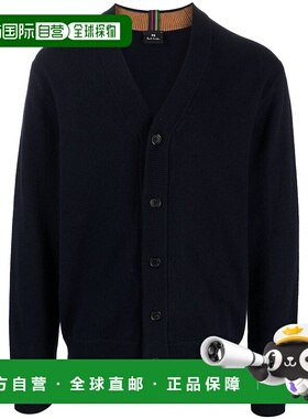 1h可退 香港直邮Paul Smith 保罗 史密斯 男士 蓝色毛线衫 M2R535