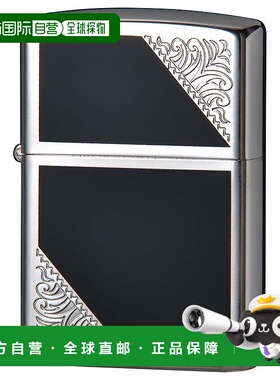 【日本直邮】Zippo芝宝 打火机银色 黑色2SW-BK黄铜