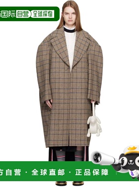 1h可退 香港直邮Thom Browne 汤姆 布朗 女士 棕色 Hunting Tweed