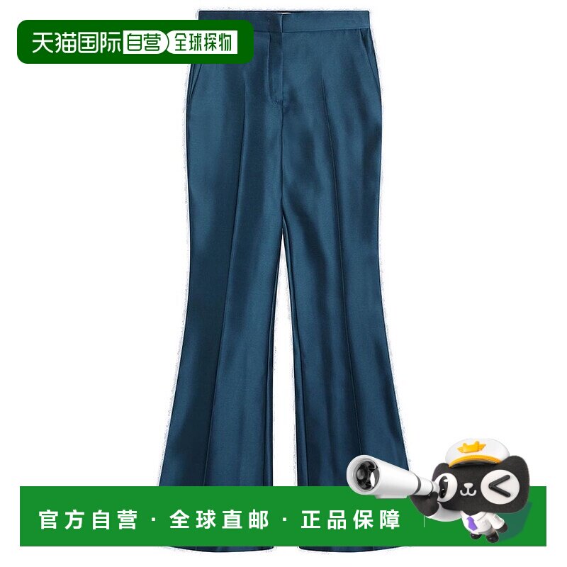 1h可退 香港直邮Fendi 芬迪 女士 高腰喇叭緞面長褲 FR6648A9DG