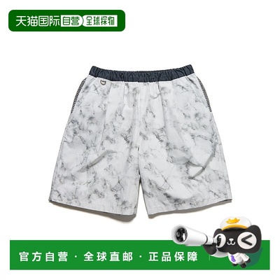 1h可退 日本直邮uniform experiment 男士大理石图案舒适运动短裤
