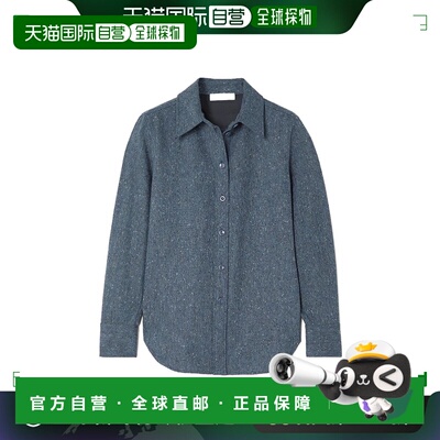 香港直邮Chloe 蔻依 女士 长袖羊毛花呢衬衫 C22AHT16065