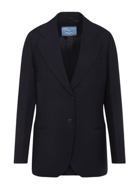 PRADA 女士西服 P545P16OXSOOOF0008 AW2025 蓝色 长袖西装外套