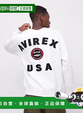 日本直邮AVIREX VARSITY LOGO CREW NECK SWEAT 卫衣 [AV1129EM01