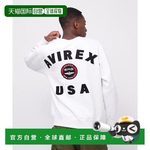 日本直邮AVIREX VARSITY LOGO CREW NECK SWEAT 卫衣 [AV1129EM01