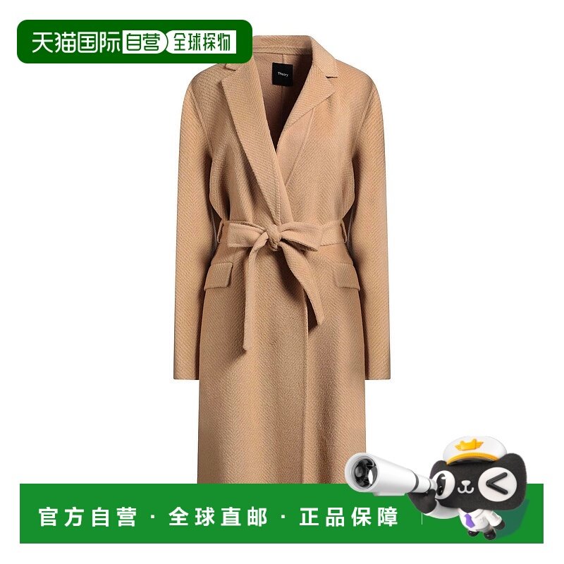 香港直邮THEORY 希尔瑞 女士 大衣 beige米色 舒适时尚羊毛