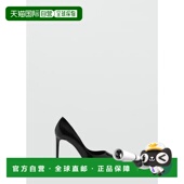 自营欧洲直邮Mango芒果 女士黑色尖头皮跟鞋