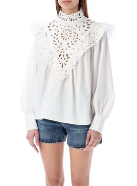 CHLOÉ 女士T恤 CHC22SHT31481101 SS2022 白色