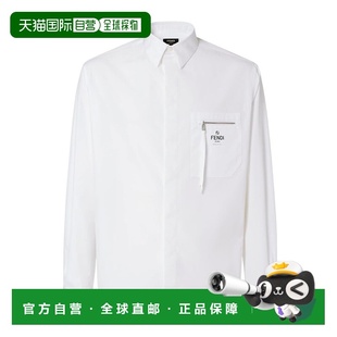 Men长袖 ROMA口袋衬衫 府绸宽松 25FW 香港直邮FENDI