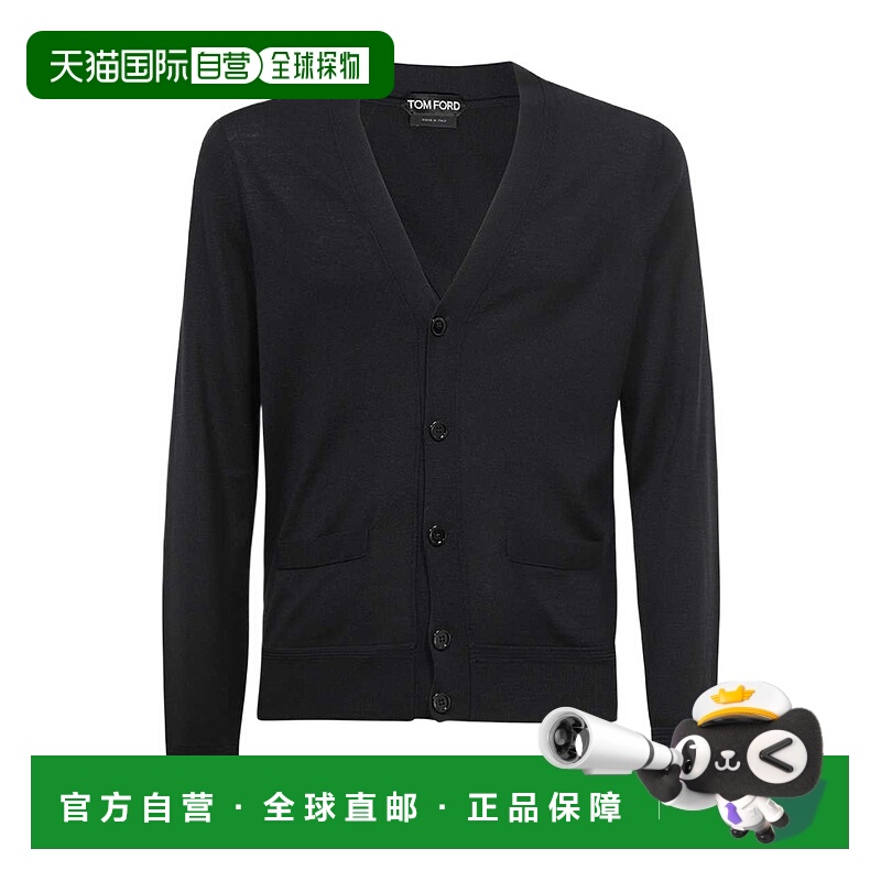 香港直邮Tom Ford V领长袖针织衫 KNL001YMW010S23