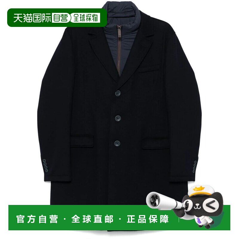 香港直邮HERNO 男士大衣 CA000196U334249200 AW2025 蓝色 长袖大 - 实物图