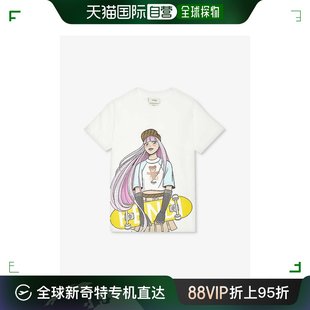 图形印花T 芬迪 香港直邮潮奢 女童Skateboard years Fendi