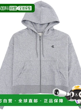 日本直邮Calvin Klein 女士连帽卫衣L 码灰色47A216G-030L