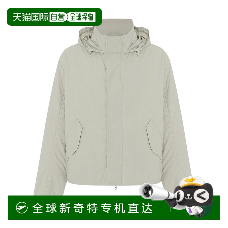 1h可退香港直邮THE ROW男士夹克 886W2517STN SS2025灰色拉链