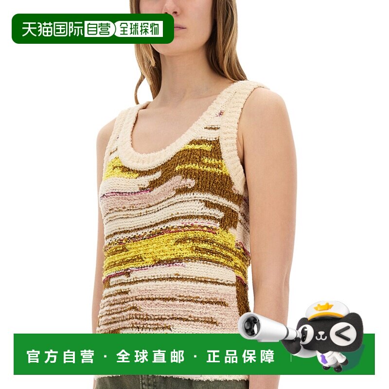香港直邮MOSCHINO 女士针织毛衣 088532061002 SS2025 花色 圆领