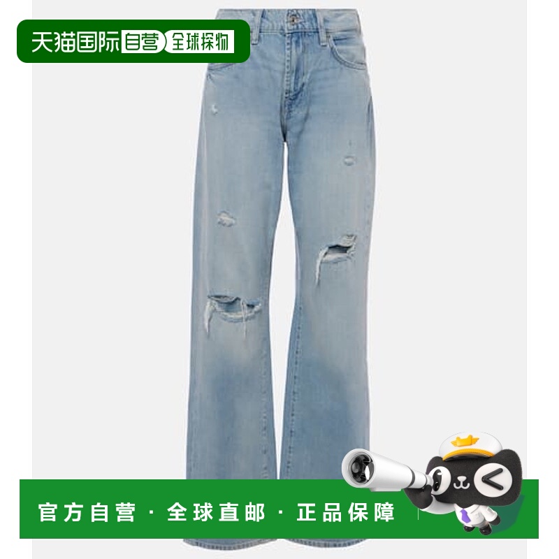 香港直邮7 For All Mankind 赛文 弗奥曼德 女士 Tess 高腰直筒牛
