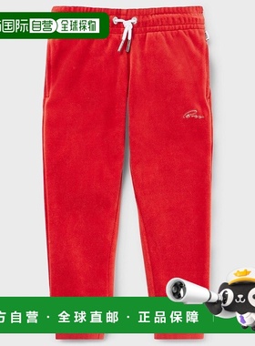 自营欧洲直邮HUGO BOSS雨果BOSS BLACK 儿童棉混纺天鹅绒刺绣徽标