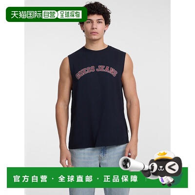 日本直邮GUESS JEANS Muscle Collegiate Tank背心