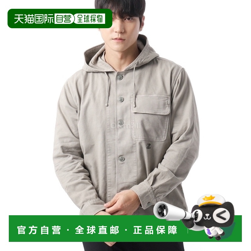 韩国直邮CP COMPANY 铠装弹力缎面连帽外套式衬衫 (17CMOS162A 11
