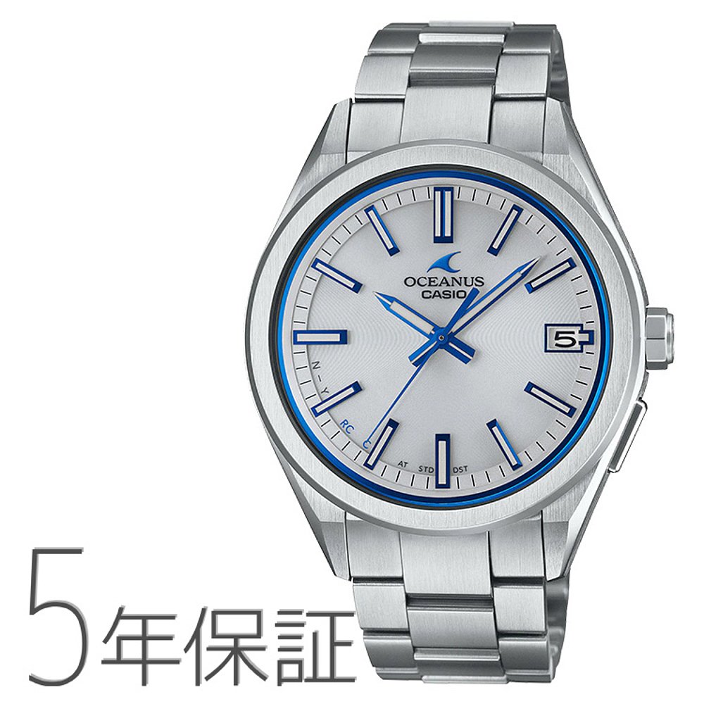 OU蓝牙智能手机协作电波太阳能O-T200-7O卡西欧手表男士