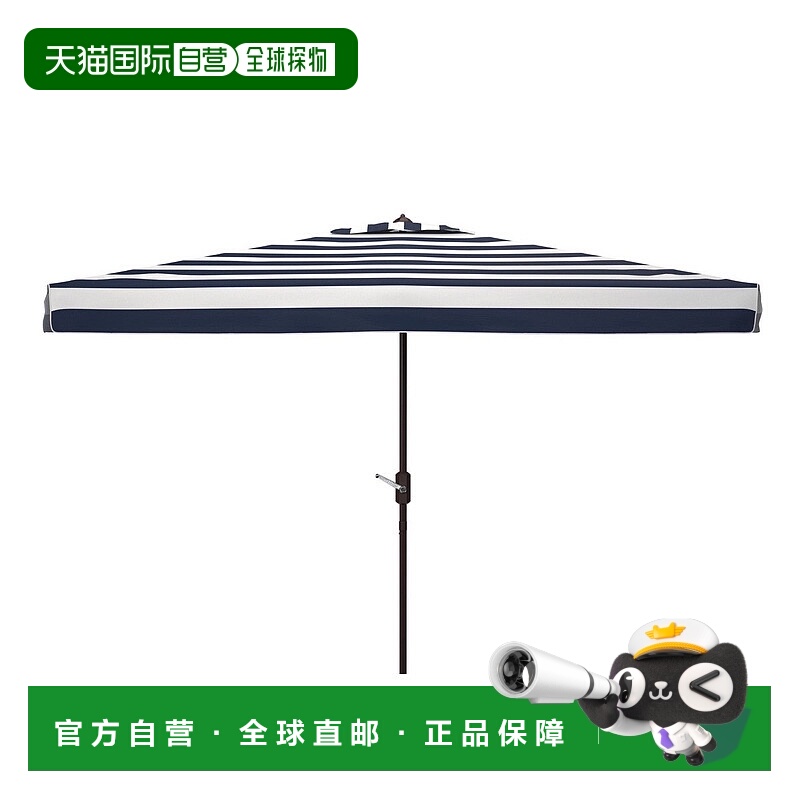 自营 safavieh Elsa Fashion Line 6.5 X 10 Ft 长方形雨伞 黑色/