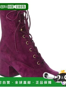 自营 Gianvito Rossi Mackay 60 Suede Bootie - purple 美国奥莱