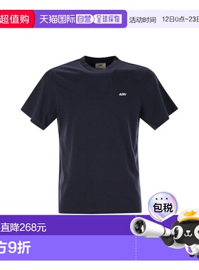 1h可退 香港直邮AUTRY 男士 棉质带LogoT恤 TSPMA7CB black黑色