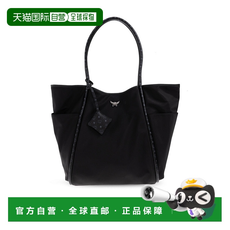 1h可退 香港直邮MCM 女士单肩包 MWPFATA01BK AW2025 黑色 双提手