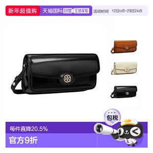 香港直邮TORYBURCH汤丽柏琦Robinson品牌徽标翻盖按扣女款单肩包