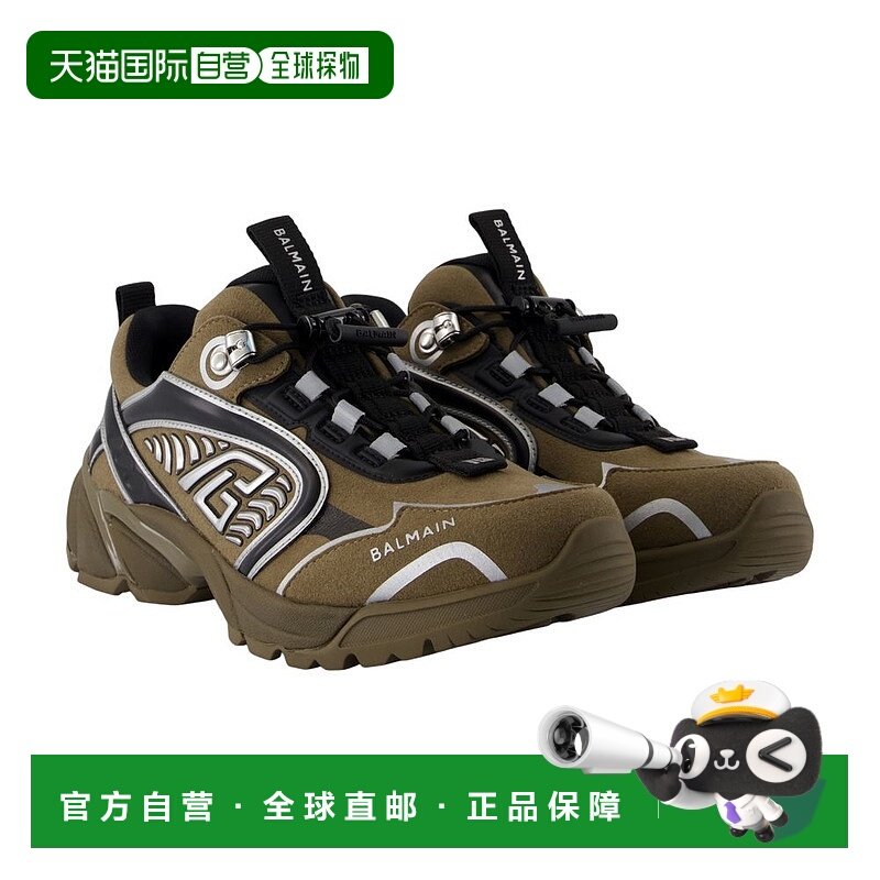 香港直邮BALMAIN 男士运动鞋 FM1VI357LSEY7DX AW2025 棕色 Cosmi