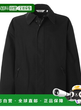 日本直邮ASPESI 男士干蜡棉夹克蜡涂层黑色cg70 d070 10241 [2026