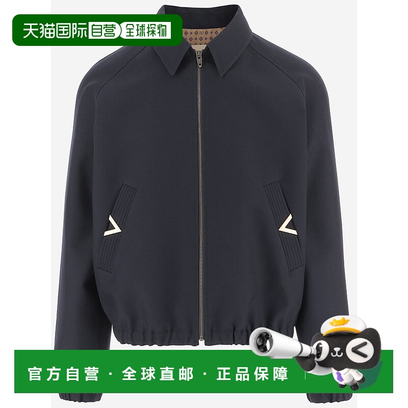 1h可退 香港直邮VALENTINO 男士夹克 8V3CIP79AWA598 SS2026 蓝色