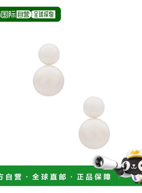 1h可退 香港直邮潮奢 Shashi  Bianca 珍珠耳环 SHE1343 white白