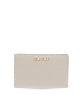 GUCCI 女士钱包 7726400OP0N1440 CO 灰色 徽标字样拉链钱包