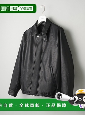 1h可退 日本直邮STUDIOUS男装现代仿皮简约立领半拉链夹克 115550