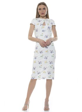 alexia admor【美国奥莱】直发 Janine 中长连衣裙红色