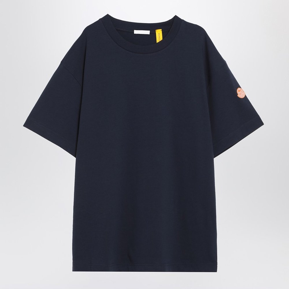 潮奢 Moncler Genius 男士 蓝色棉质T恤 8C0000289AZ9786