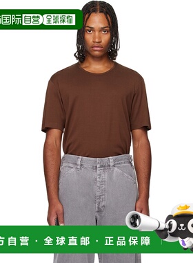 1h可退 香港直邮潮奢 Lemaire 男士 棕色 Rib T 恤 TO1109LJ1016