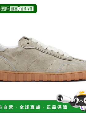 1h可退 香港直邮Ami Paris 女士 灰色 Leather Low Top Step 运动