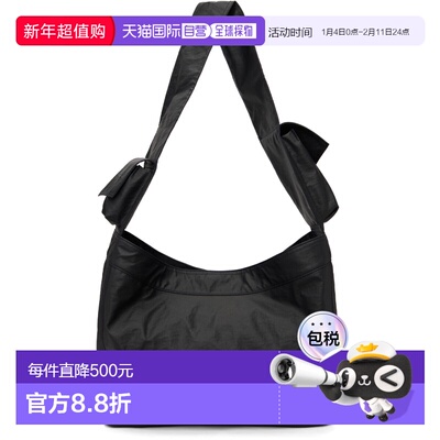 1h可退 香港直邮潮奢 Y-3 女士 黑色大号 Newspaper 单肩包 KD418