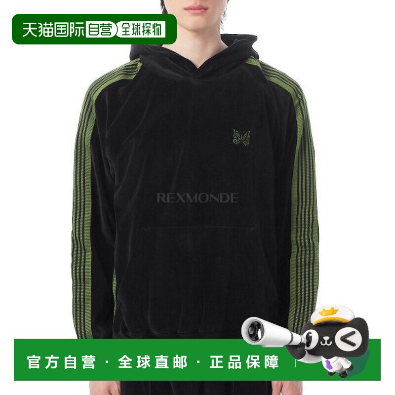 韩国直邮NEEDLES Track Hoody C/PE Velor - 黑色 (RW324) 连帽/