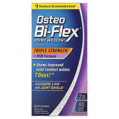 香港直发Osteo Bi-Flex包衣片优化关节软骨健康增强稳定性80片
