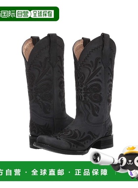 1h可退 【美国直邮】Corral L5464 女牛仔靴 时尚舒适 真皮面 橡