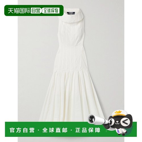 1h可退 香港直邮潮奢 Jacquemus 女士 Triana 拼接褶裥棉质府绸中