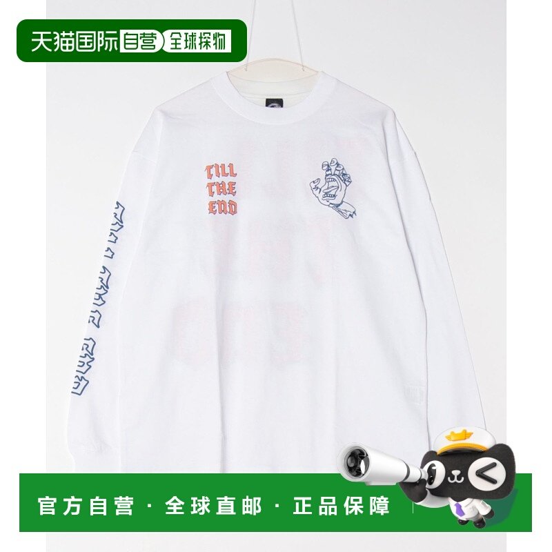 1h可退 日本直邮SANTA CRUZ 男款长袖T恤 后背大图印花 502251402
